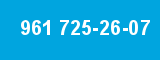 961 725-26-07 961 725-26-07